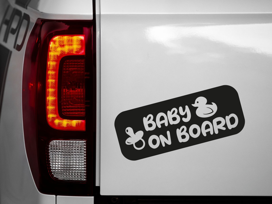 Aufkleber Baby on Board Sign 15 x 6 cm  AG-0519